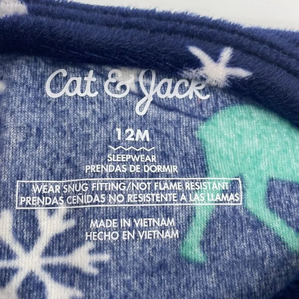 Cat and Jack 12 Months Christmas Pajamas 2 Piece Set